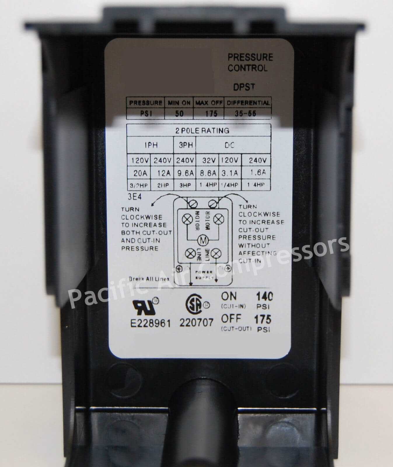 pressure switch for air compressor wiring diagram