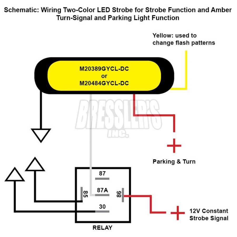 strobe light wiring diagram