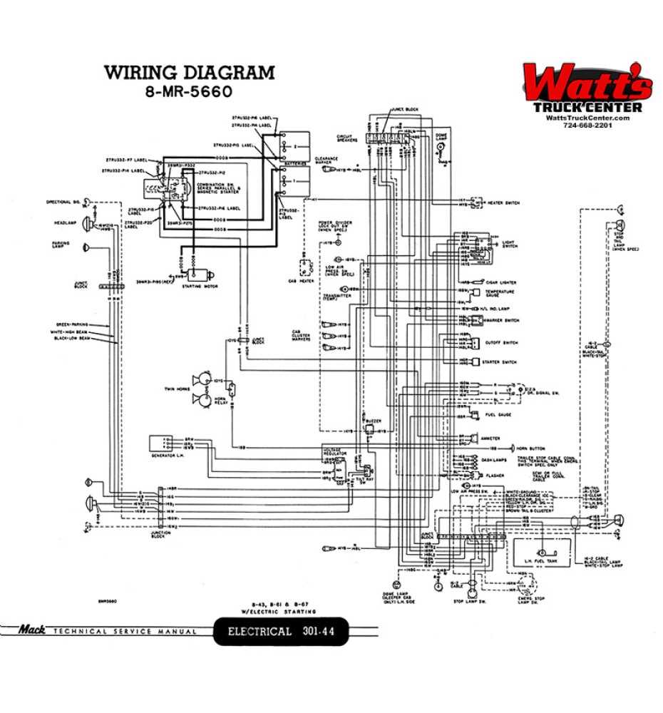 mack r model wiring diagram