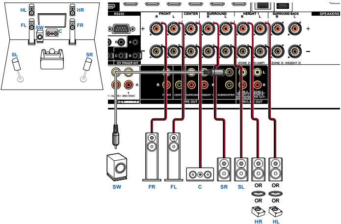 5.1 surround sound wiring diagram