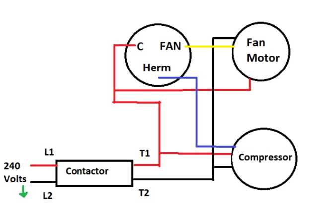 hvac capacitor wiring diagram