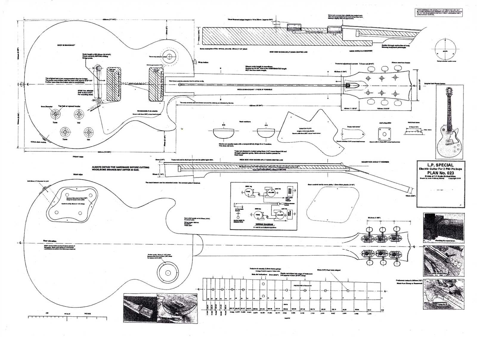 electric guitar wiring diagram