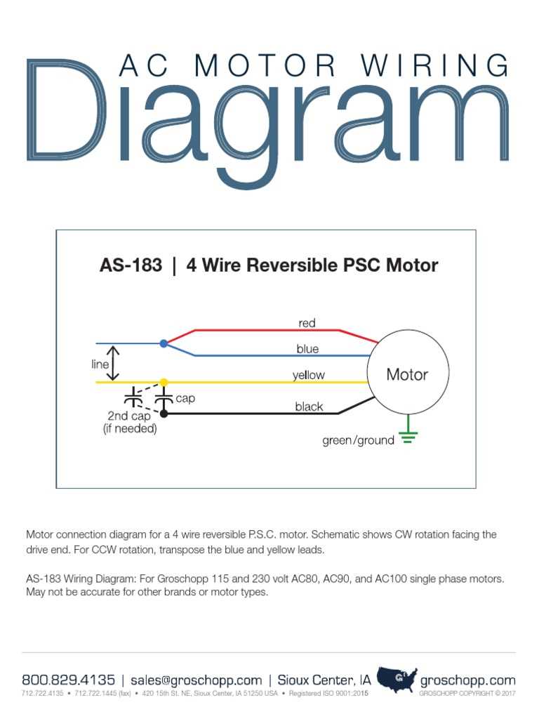 electric motor wiring diagram