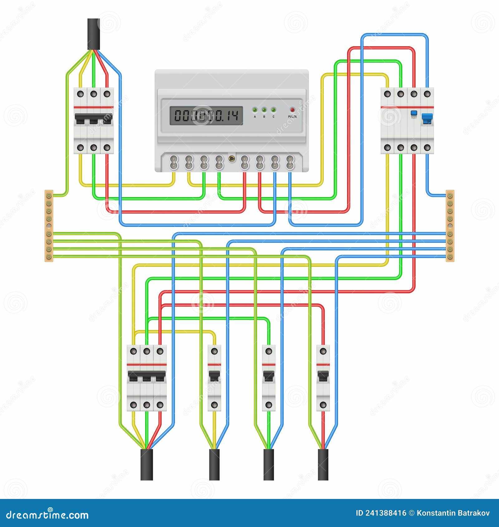 electricity meter wiring diagram