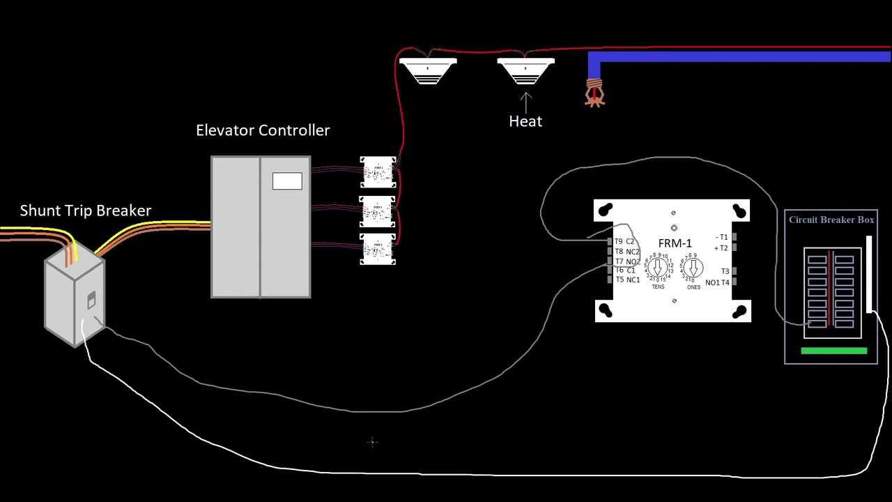 elevator shunt trip wiring diagram