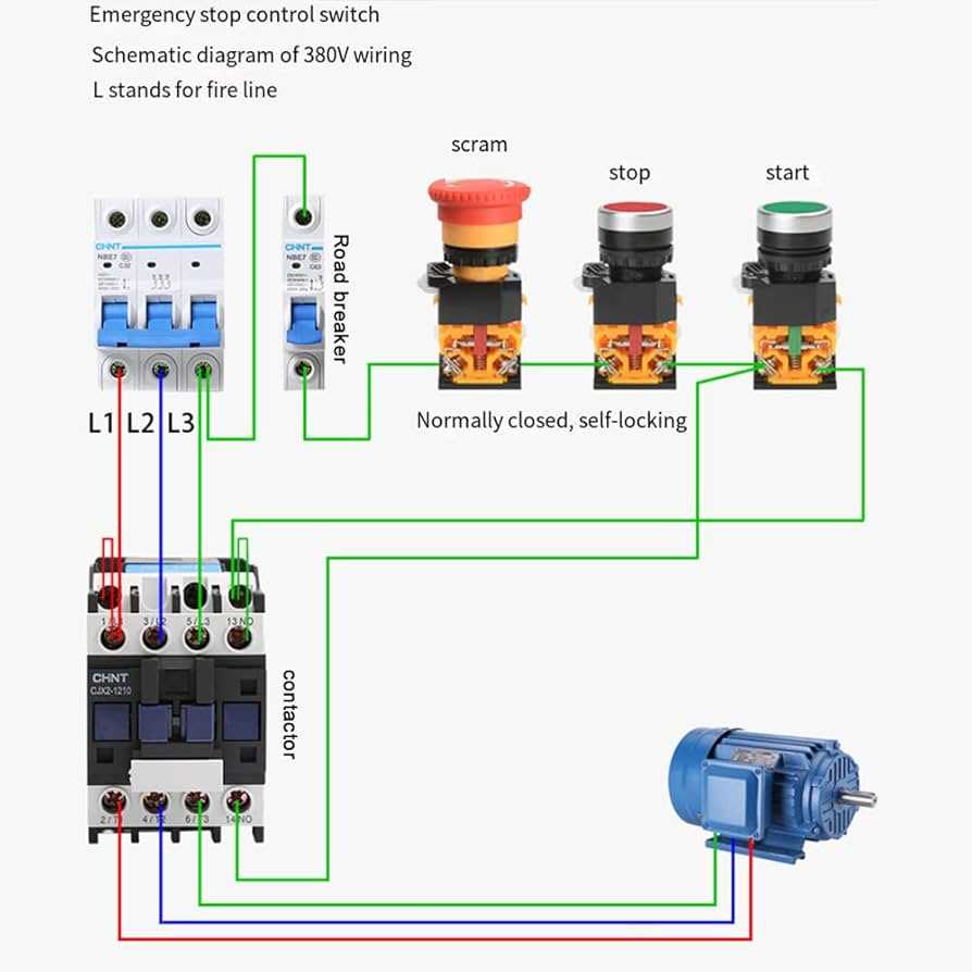 emergency stop wiring diagram