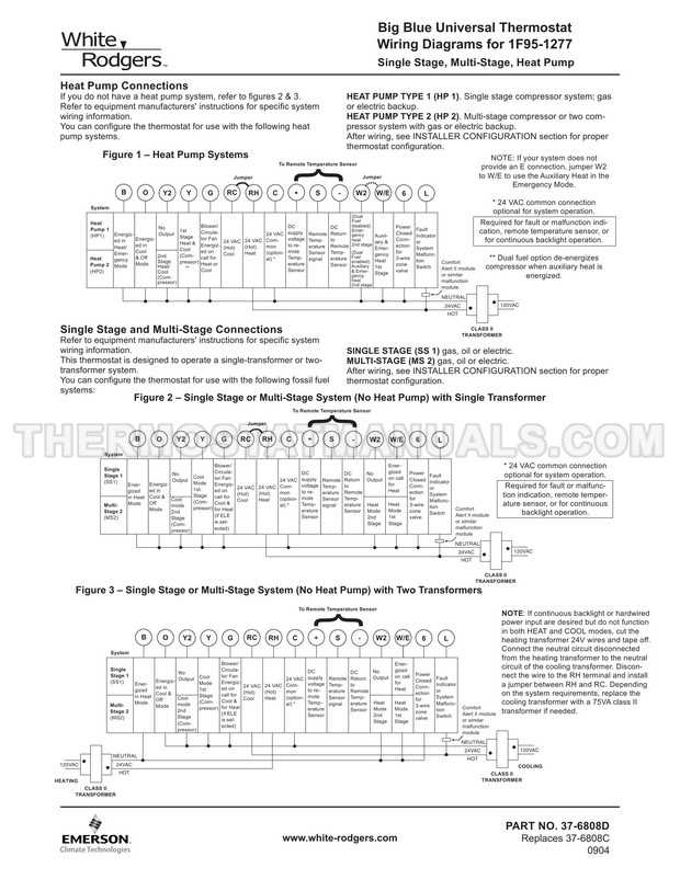 emerson thermostat wiring diagram