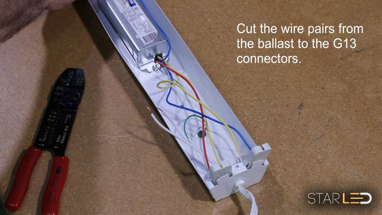 led ballast bypass wiring diagram