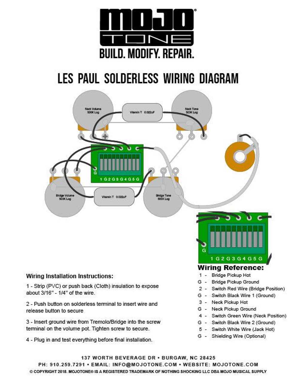 les paul wiring diagrams