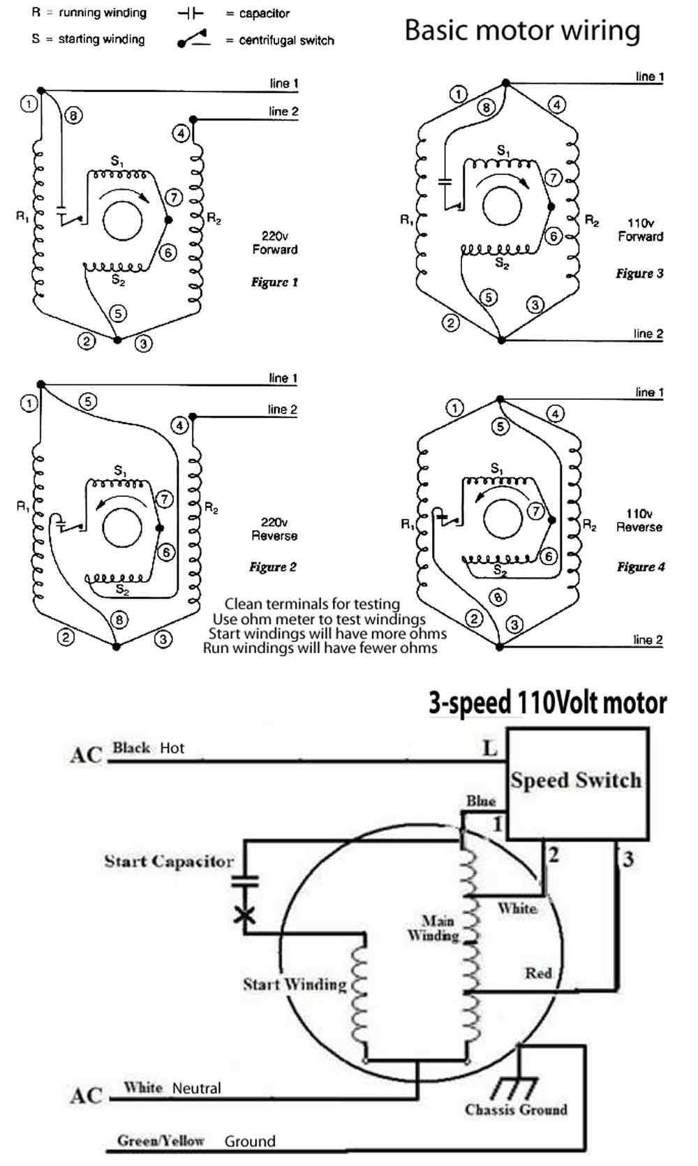 wiring diagram fan motor