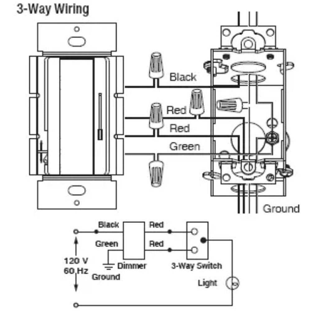 three way switch with dimmer wiring diagram