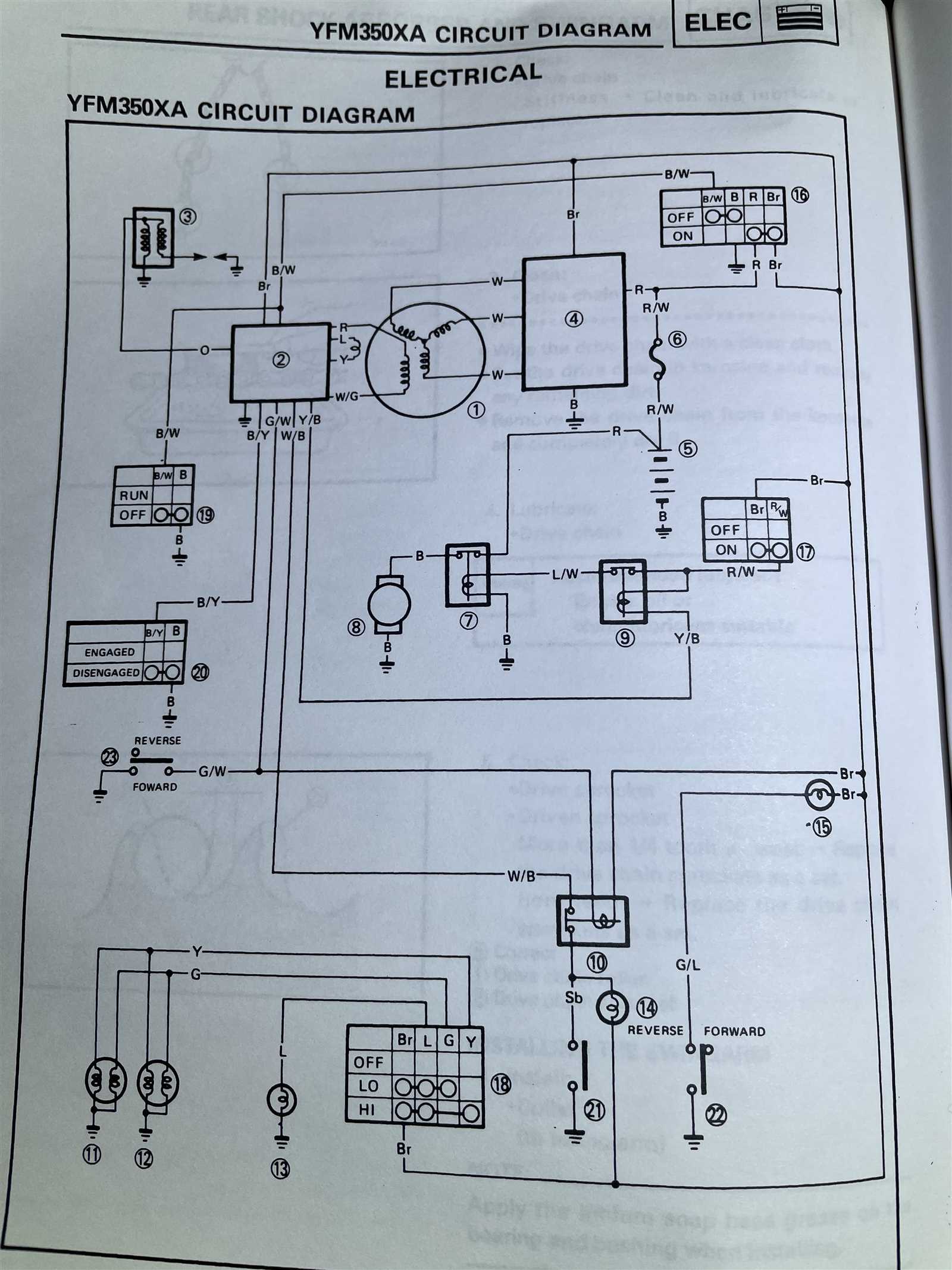 yamaha 350 warrior wiring diagram