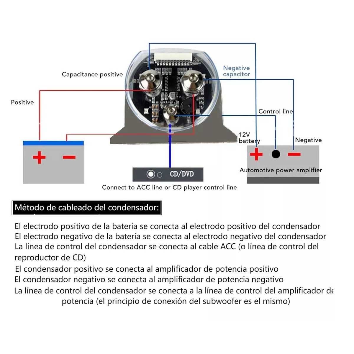 farad capacitor car audio capacitor wiring diagram