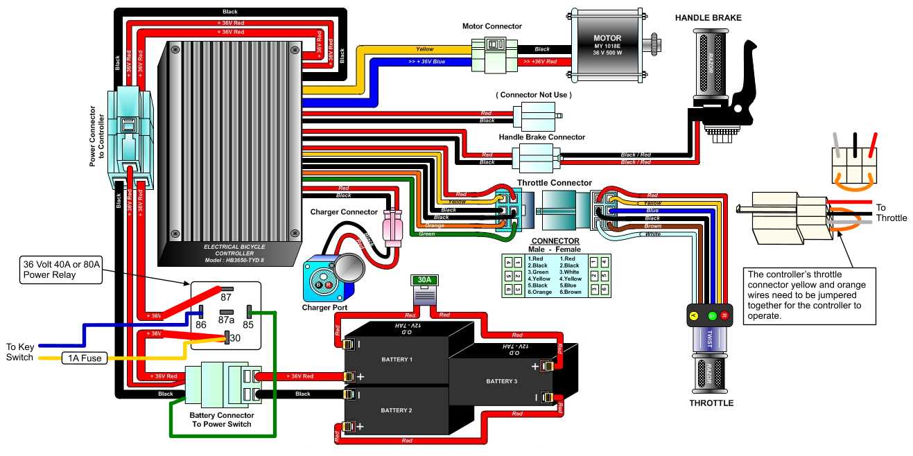 ebike ignition switch wiring diagram