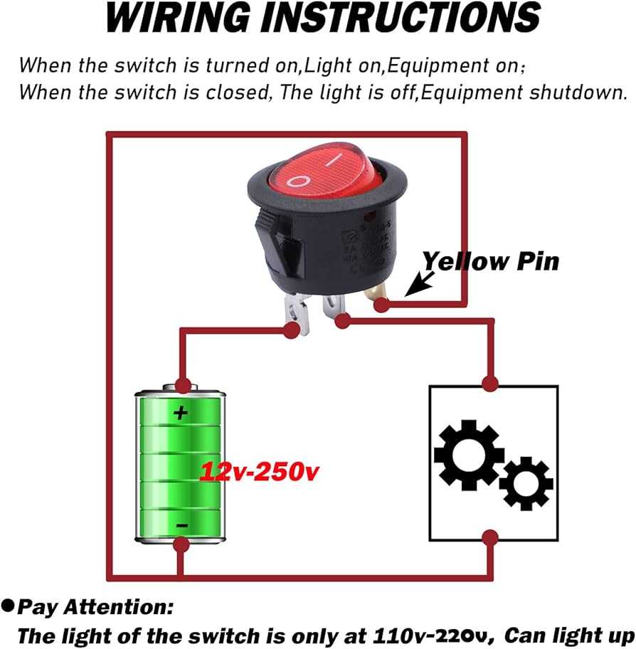 3 pin illuminated rocker switch wiring diagram