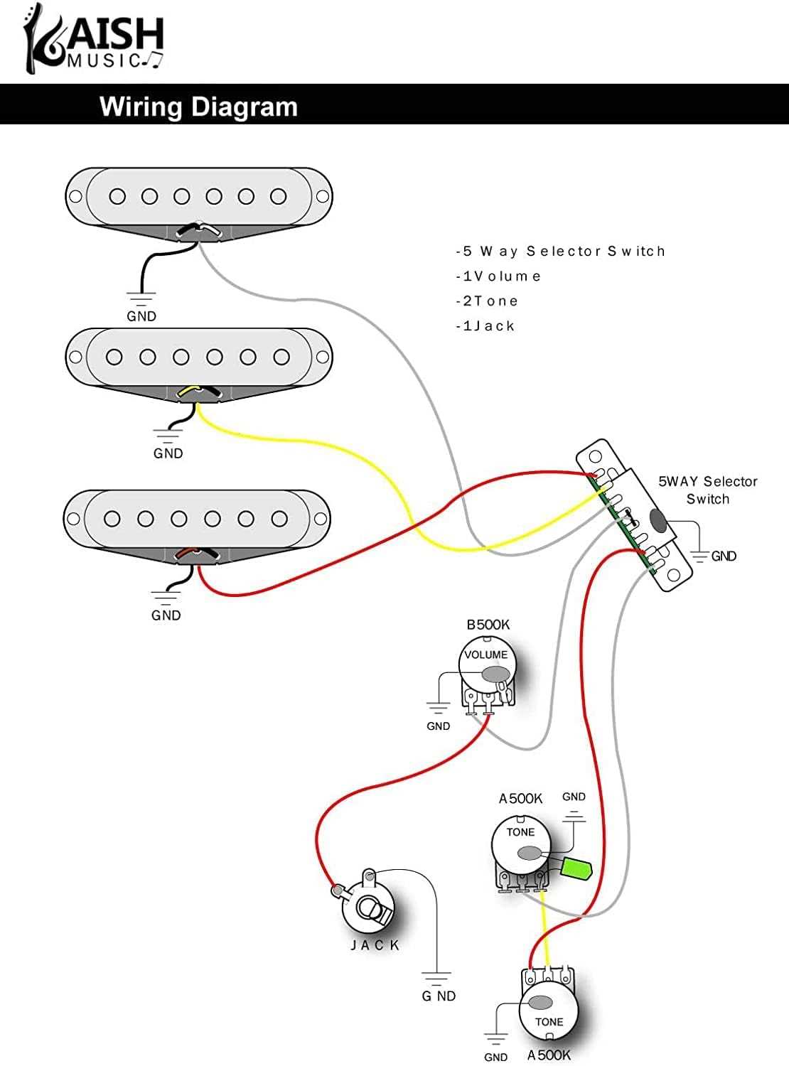 five way switch wiring diagram