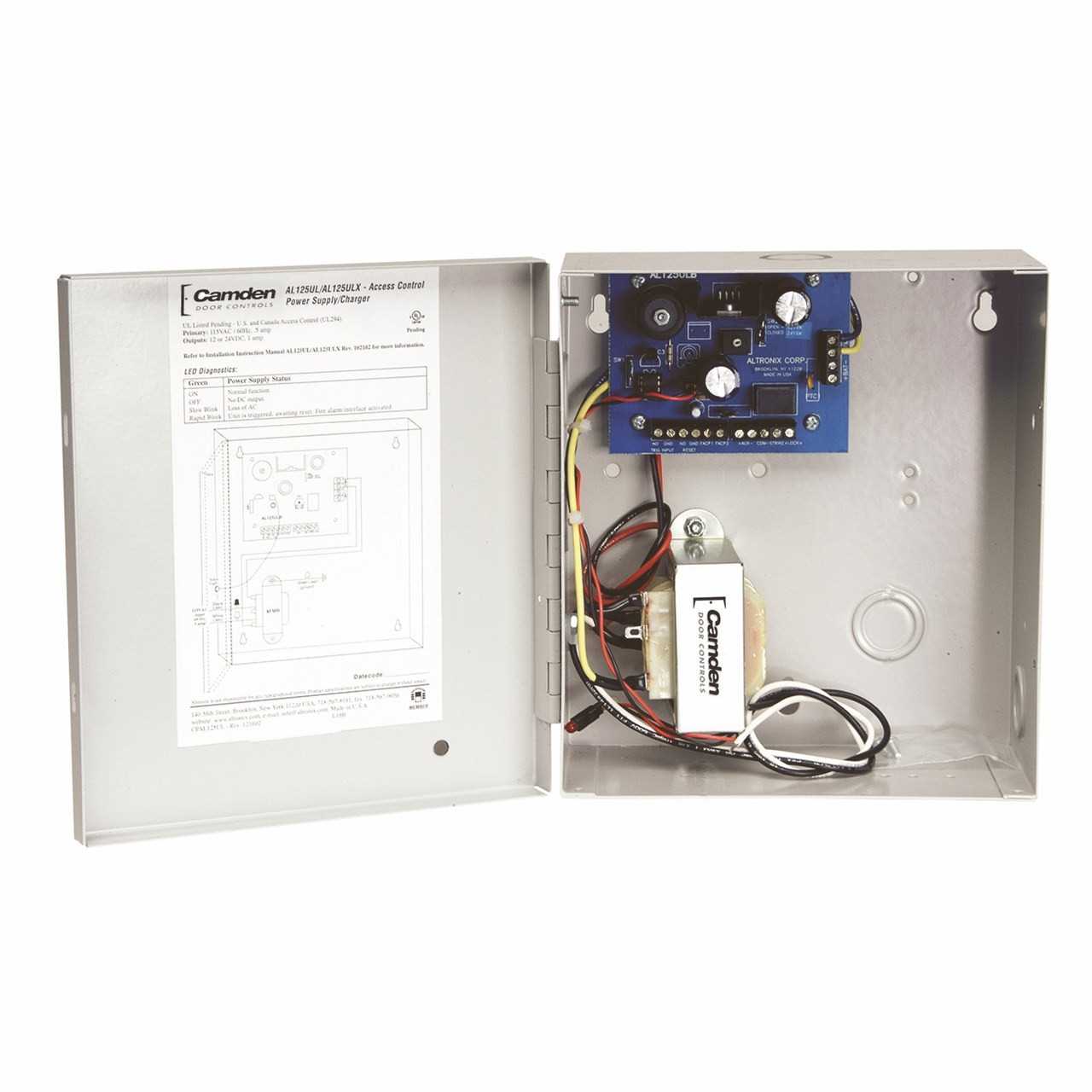 altronix power supply wiring diagram