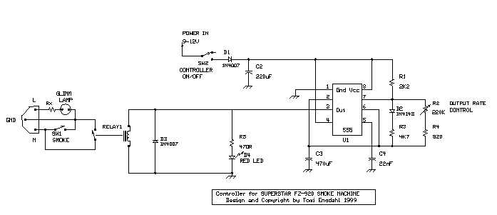 fog machine wiring diagram