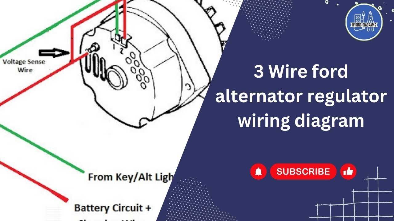 ford 4 wire alternator wiring diagram