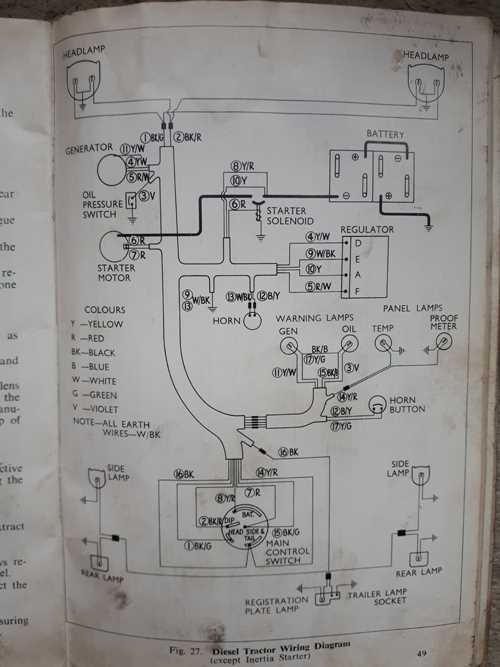 ford 4000 ignition switch wiring diagram