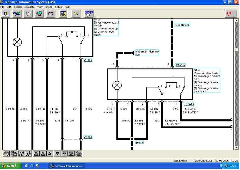 ford 6 pin power window switch wiring diagram