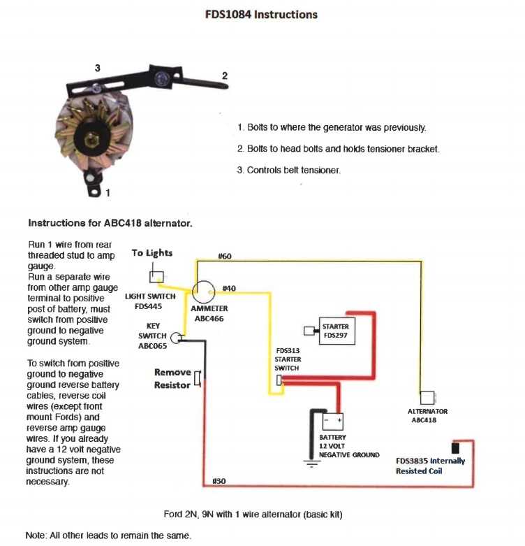 ford 8n 12 volt wiring diagram