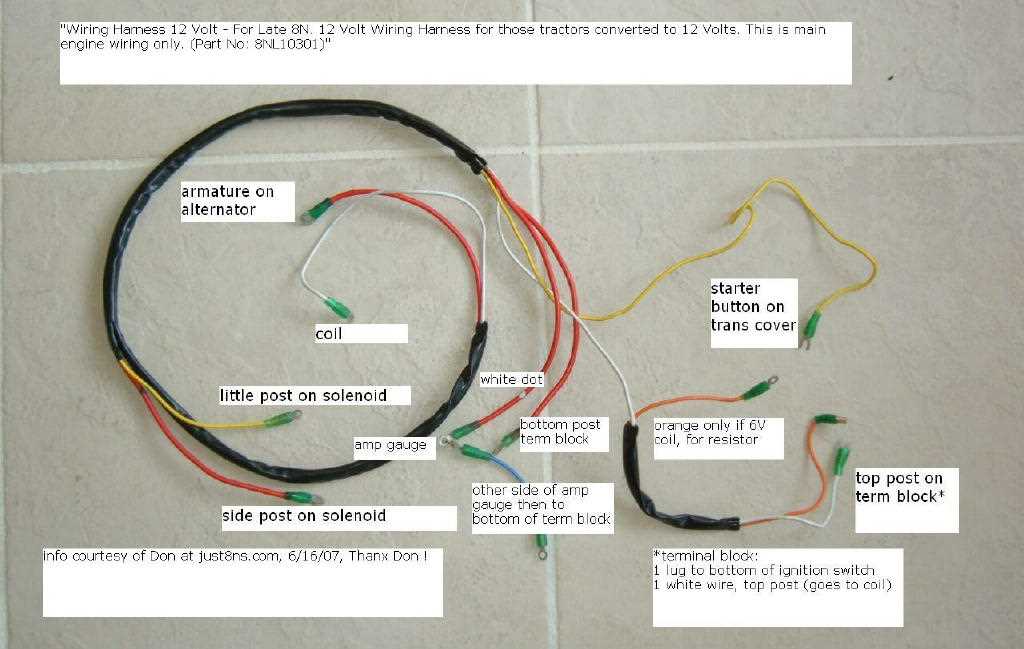 ford 8n wiring diagram 6 volt front mount distributor