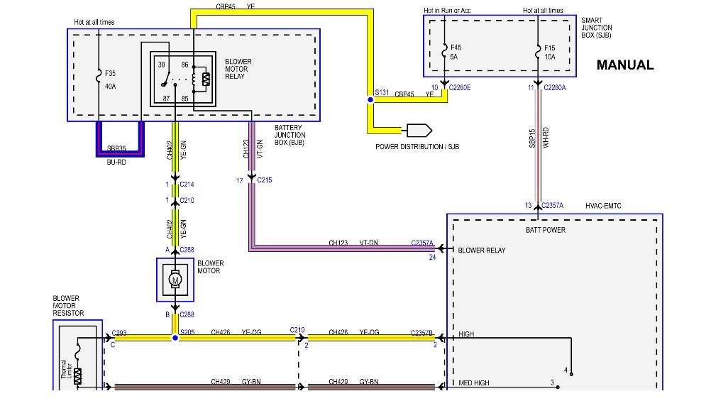 ford blower motor resistor wiring diagram