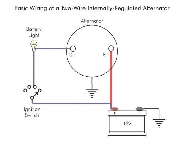 ford one wire alternator wiring diagram