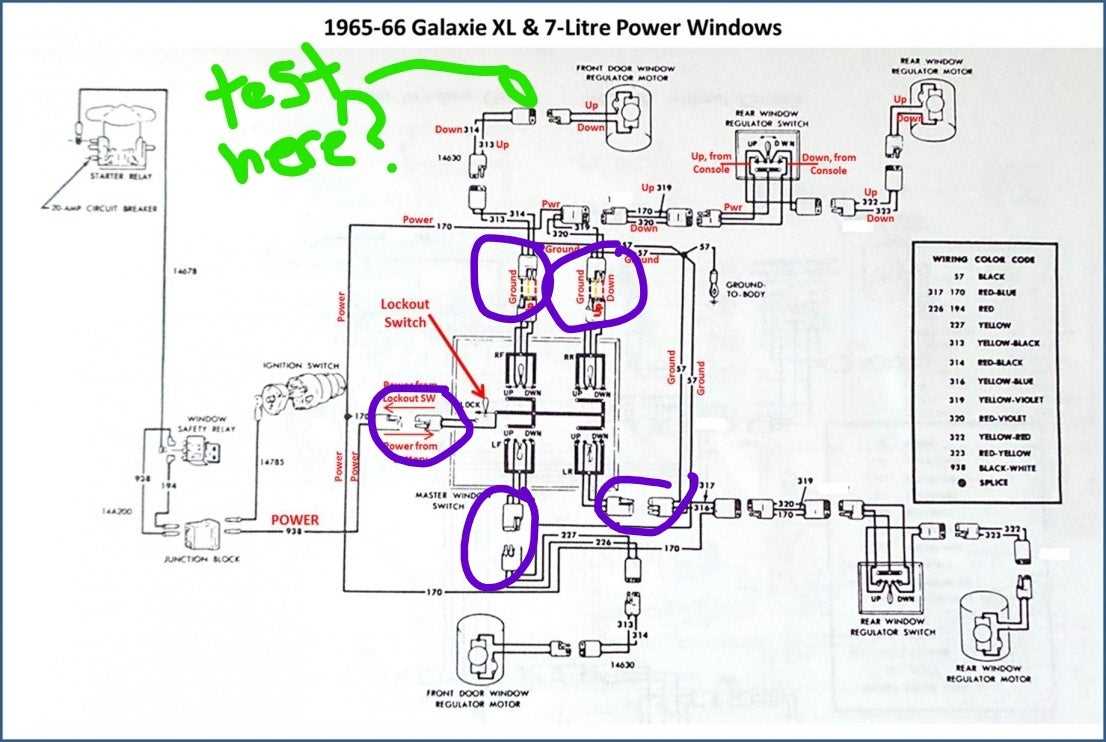 ford window switch wiring diagram