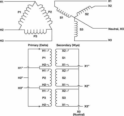 wiring diagram for transformer