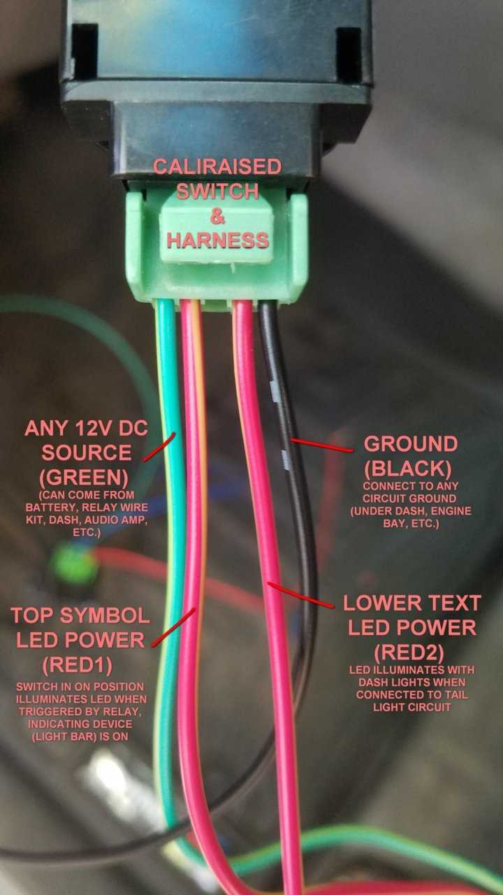 wiring diagram for light bar