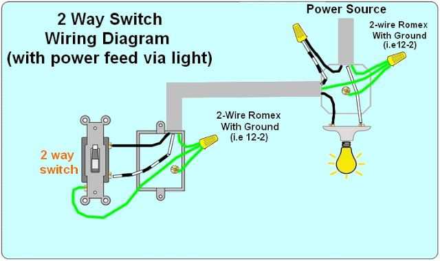 wiring diagram for two switches