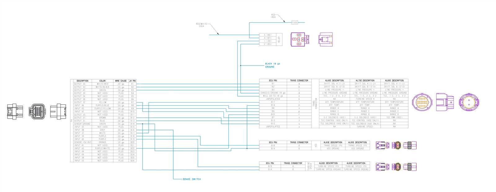 4l80e transmission wiring diagram