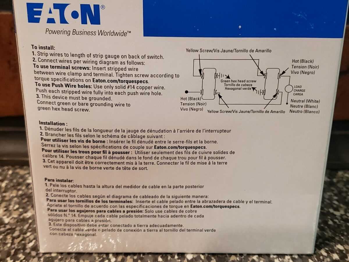 eaton 3 way switch wiring diagram