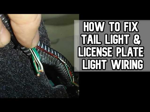 license plate light wiring diagram