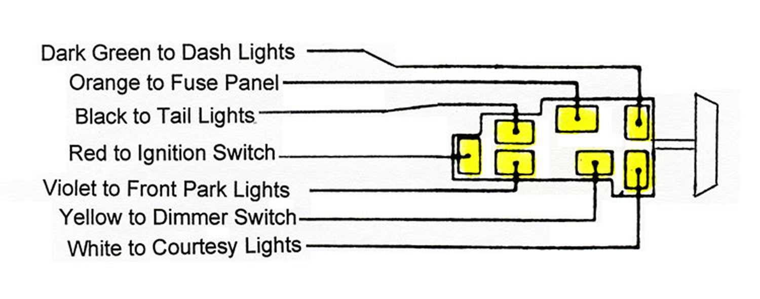 1986 chevy truck headlight switch wiring diagram