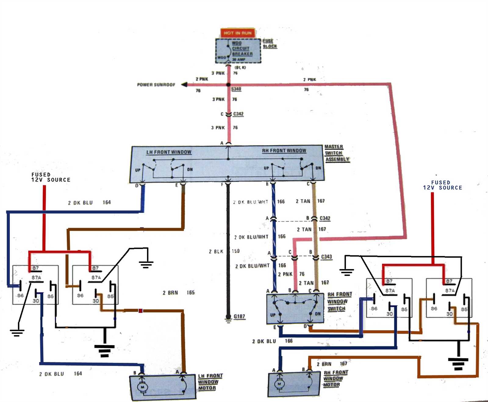 window switch wiring diagram