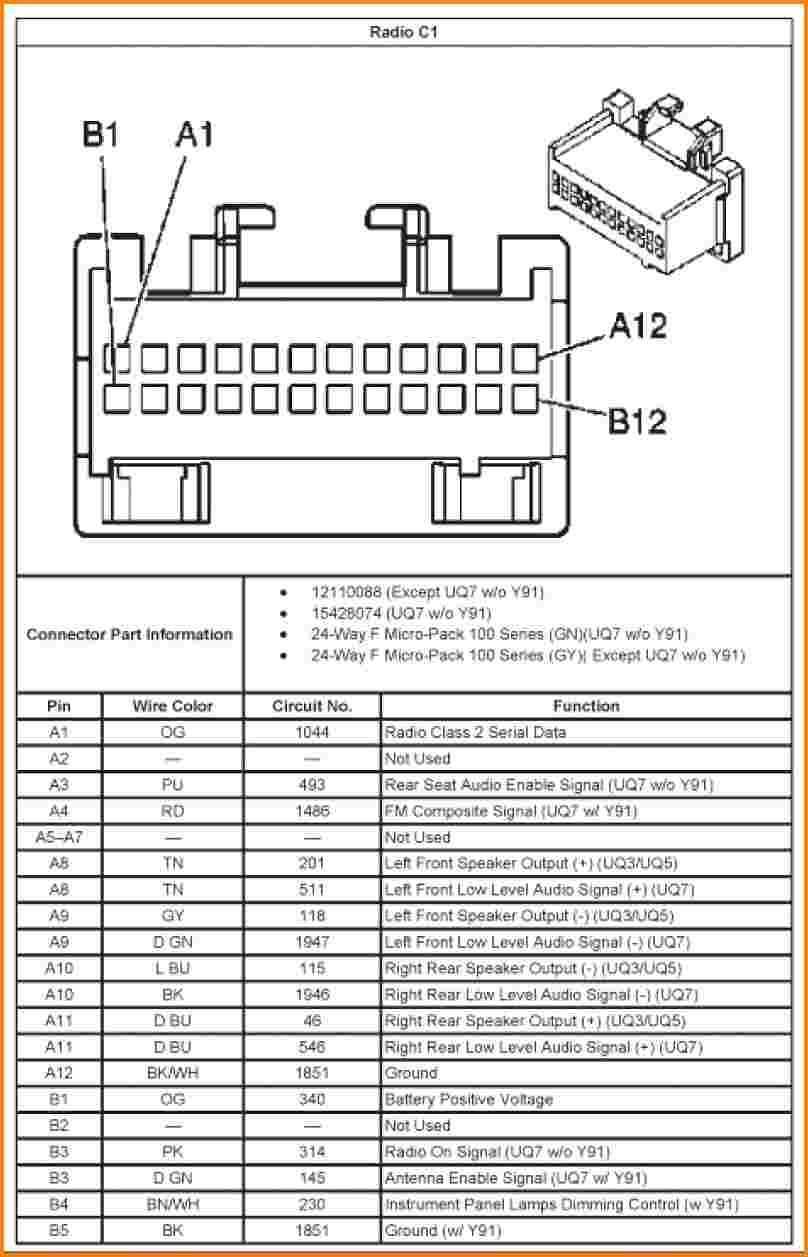 2006 chevy impala radio wiring diagram