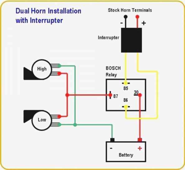 boat horn wiring diagram