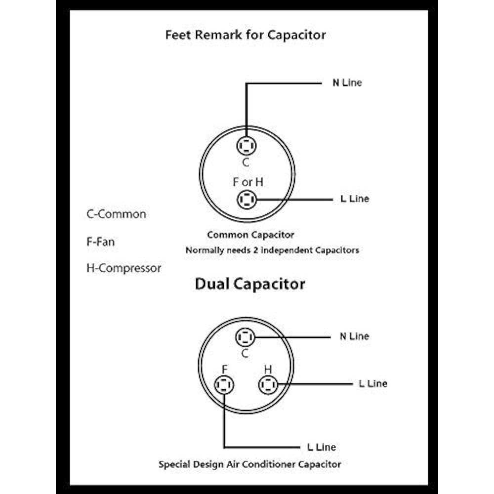 ac dual capacitor wiring diagram