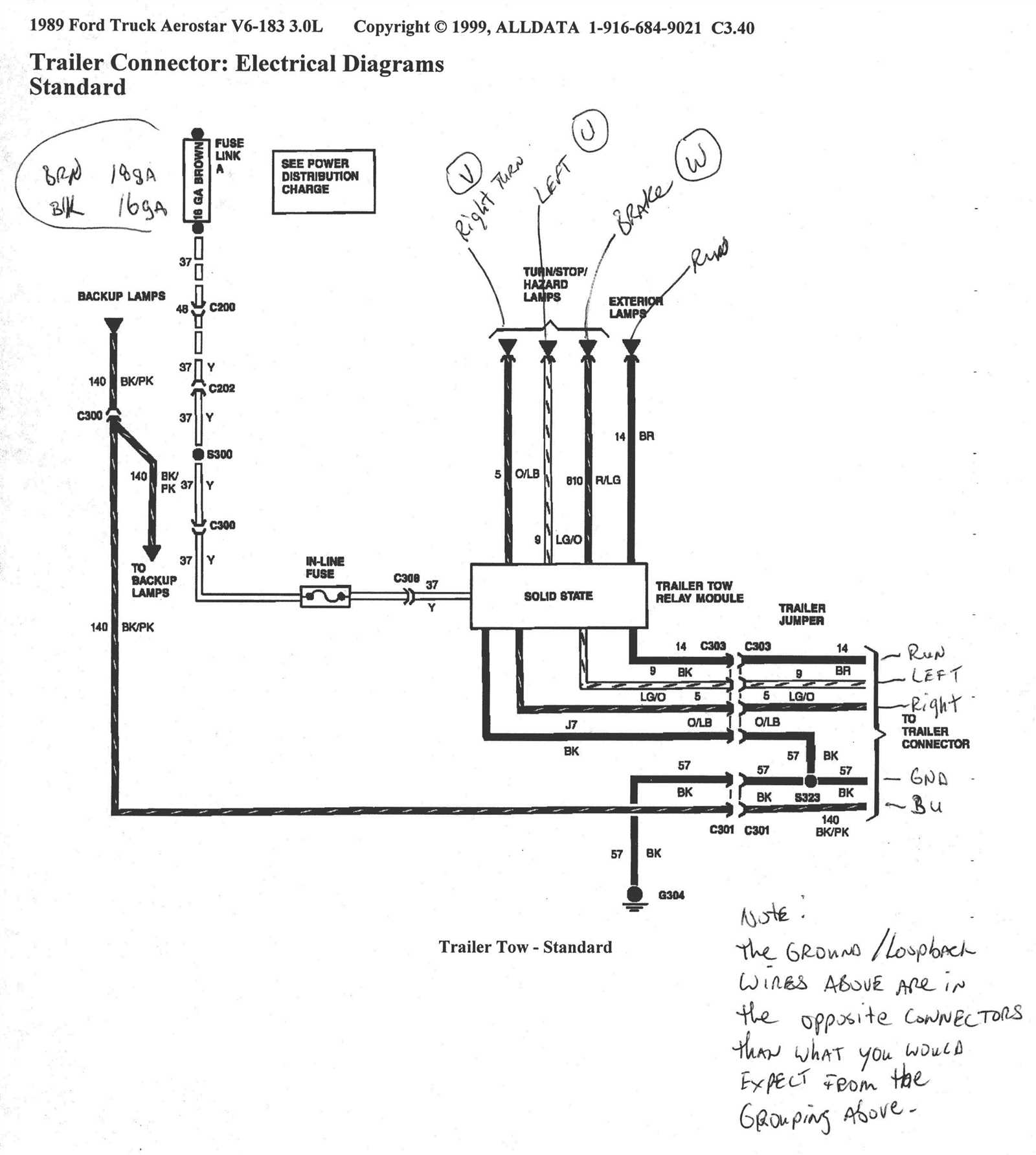 ford truck side ford 7 pin trailer wiring diagram