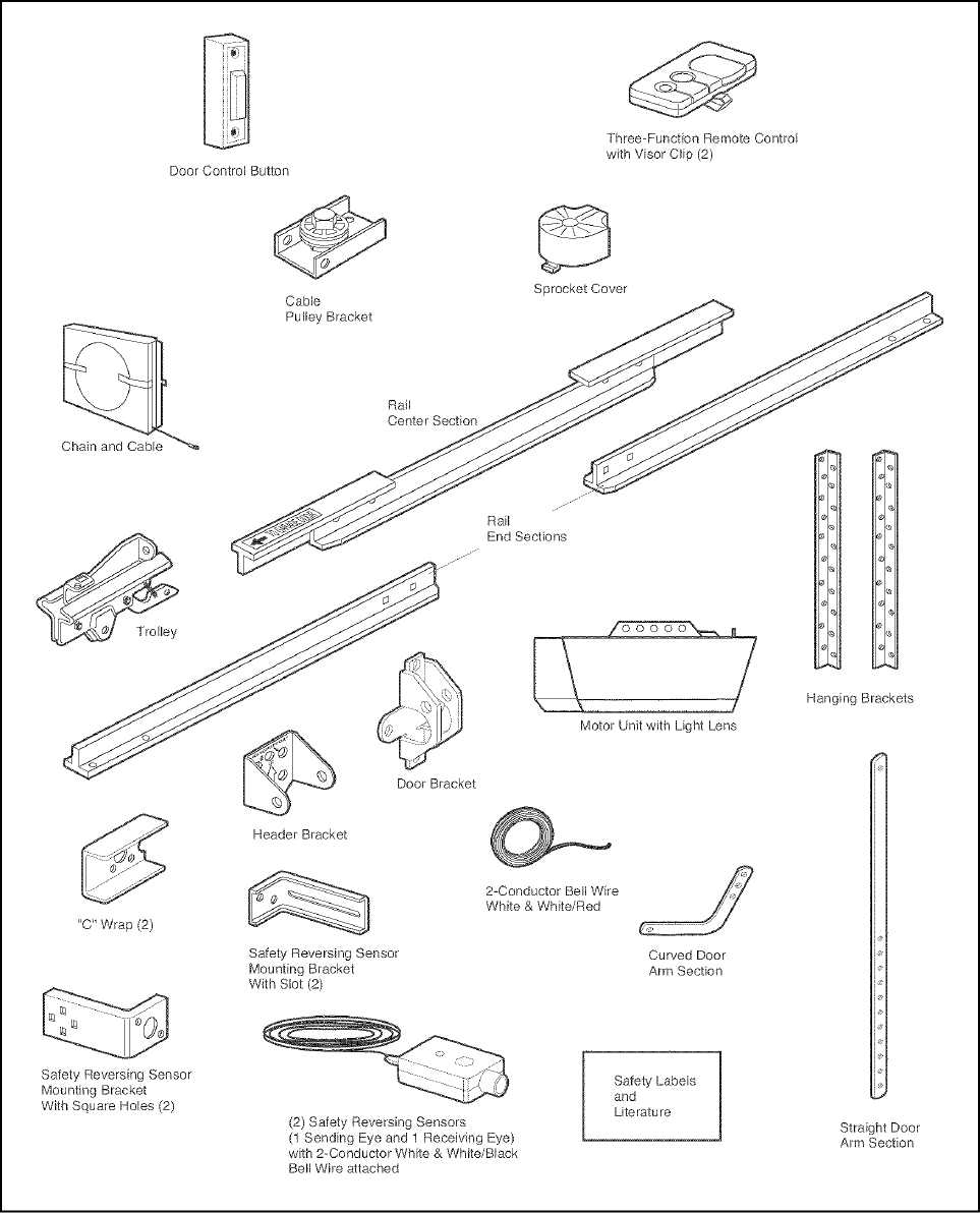 craftsman 1 2 hp garage door opener wiring diagram