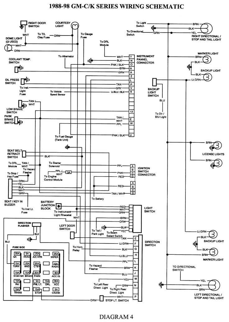 2000 silverado trailer wiring diagram