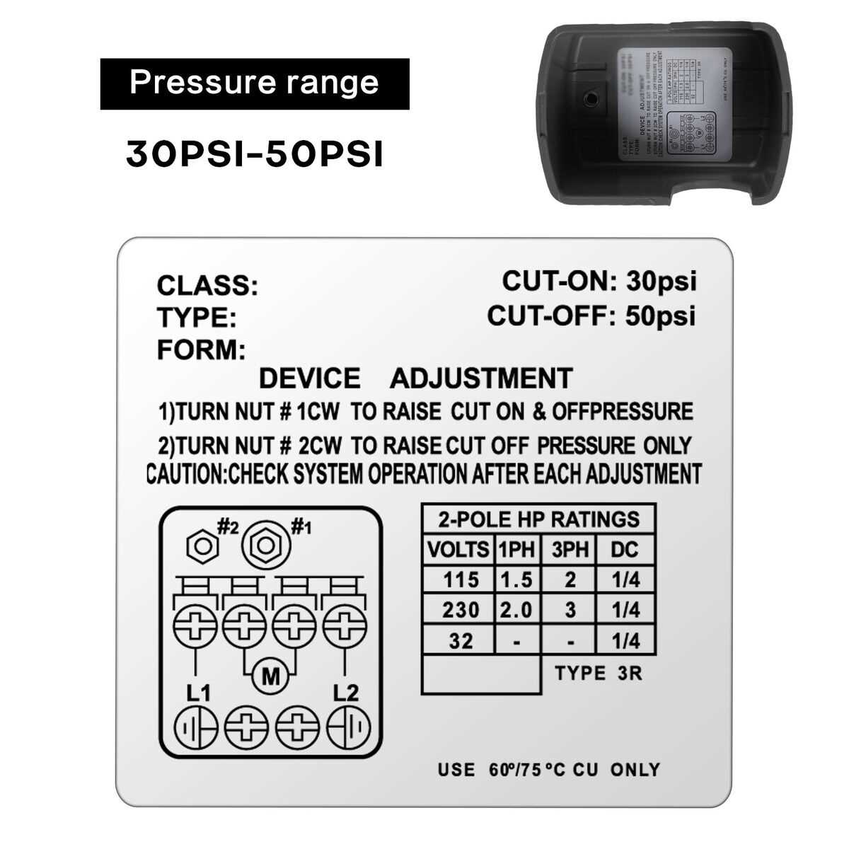 220 volt pressure switch wiring diagram