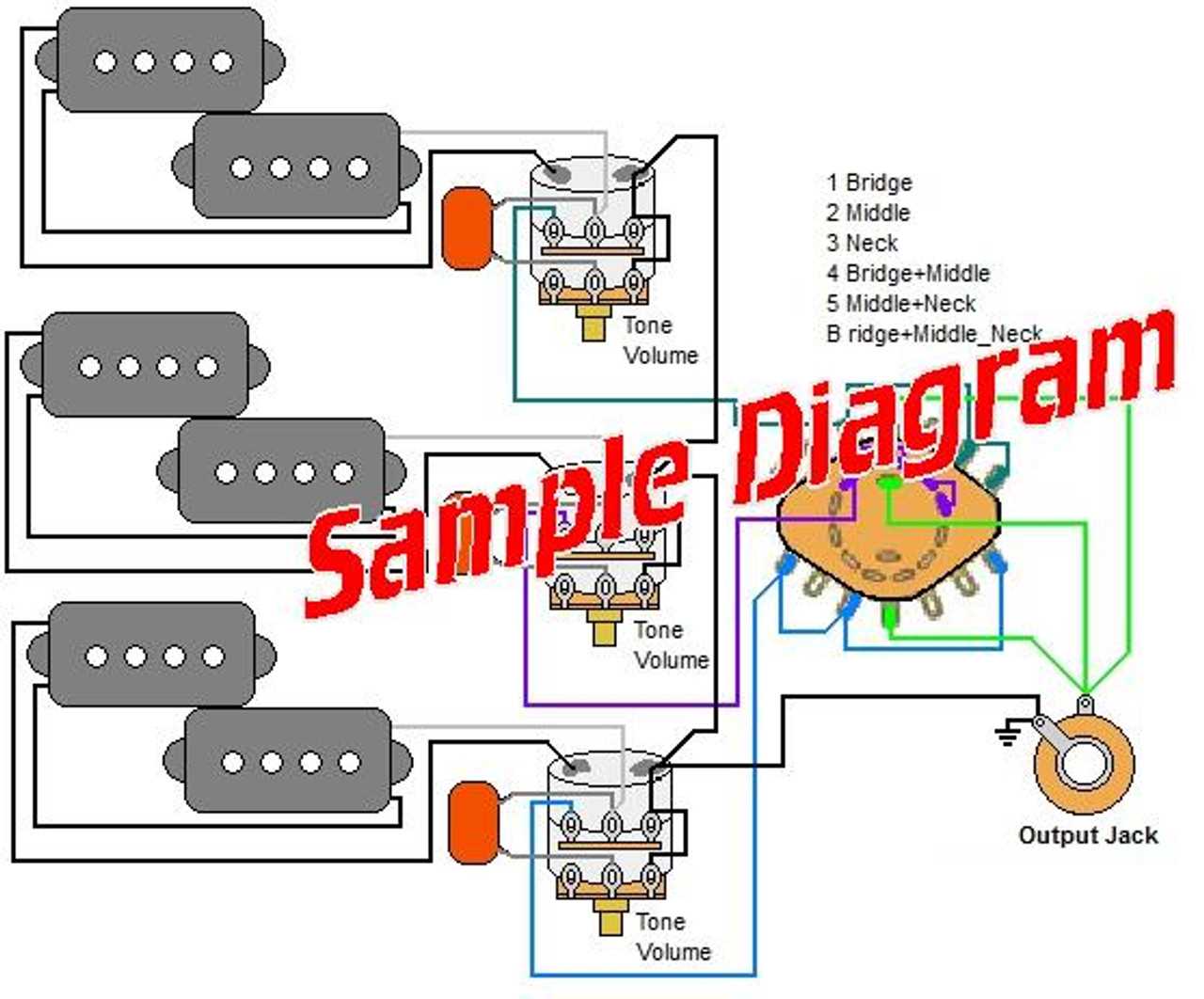 wiring diagram for bass guitar