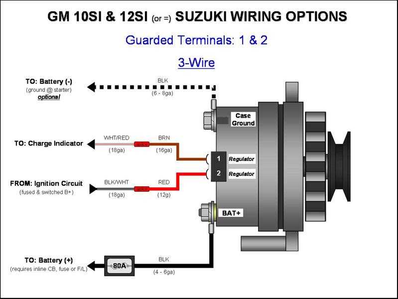 delco alternator wiring diagram