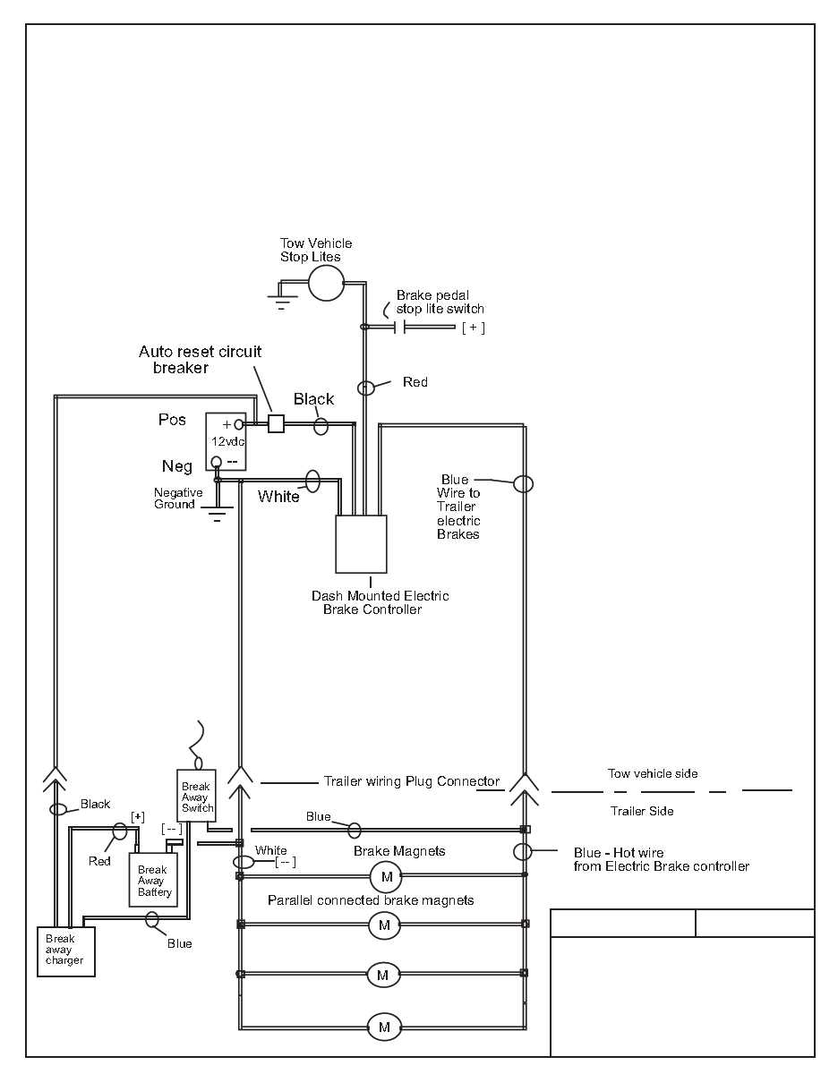 dual axle trailer brake wiring diagram