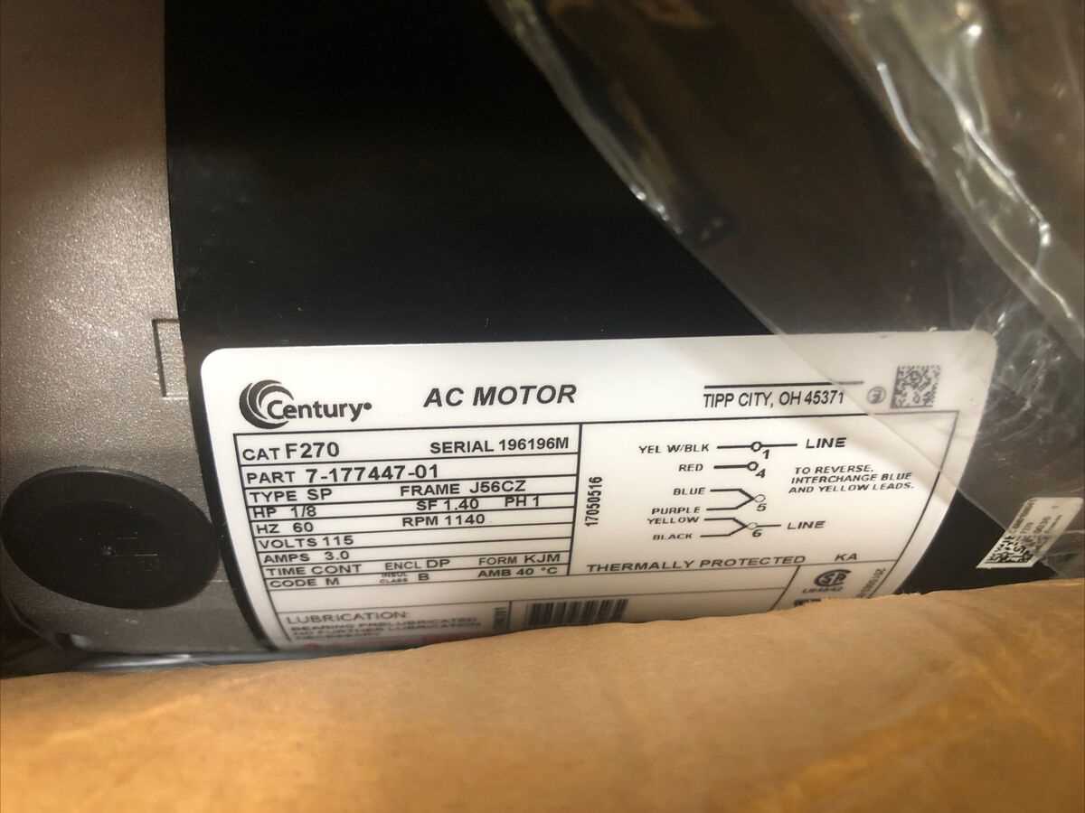 century ac motor wiring diagram 115 230 volts