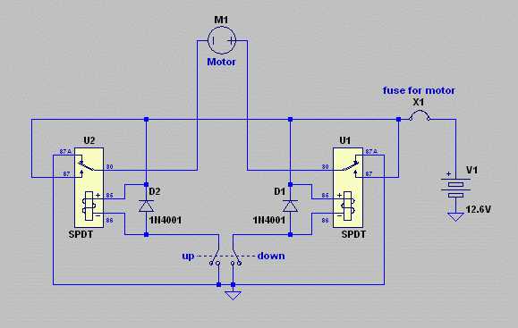 power window relay wiring diagram